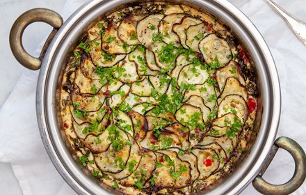 Zucchinigratang Med Farskosttacke Foto Nurlan Mathem 12