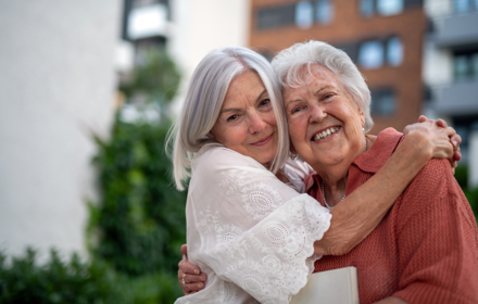 Elderly Mother And Daughter