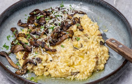 Kramig Tryffelrisotto2 Med Krispig Svamp Mathem2