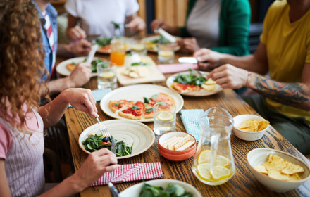 People Eating A Meal
