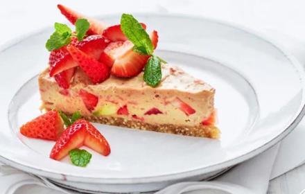 Vegansk Jordgubbscheesecake Liten 722003