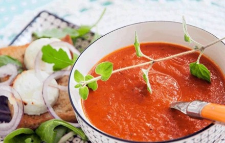 Italiensk Tomatsoppa Med Chevre Chaud 800X7002